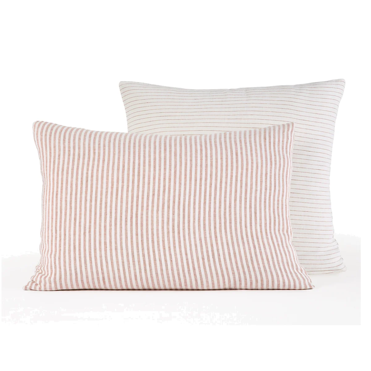 Deutzia Striped Dyed Woven 100% Washed Linen Pillowcase – image 1