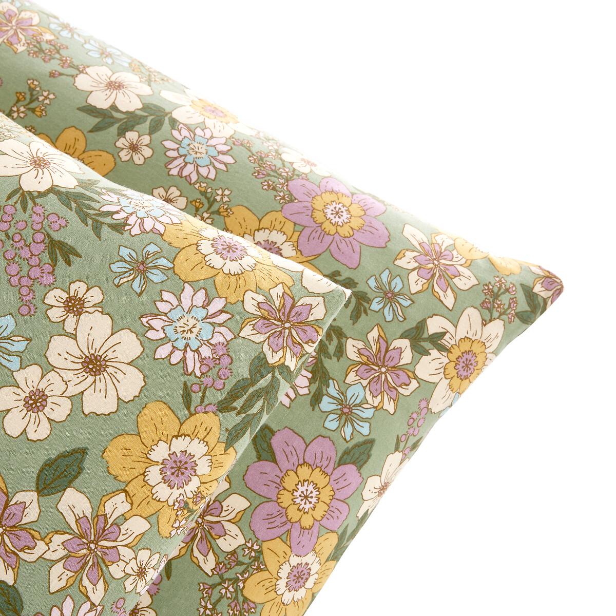 Signatures Rosemary Green Cotton & Washed Linen Pillowcase – image 2