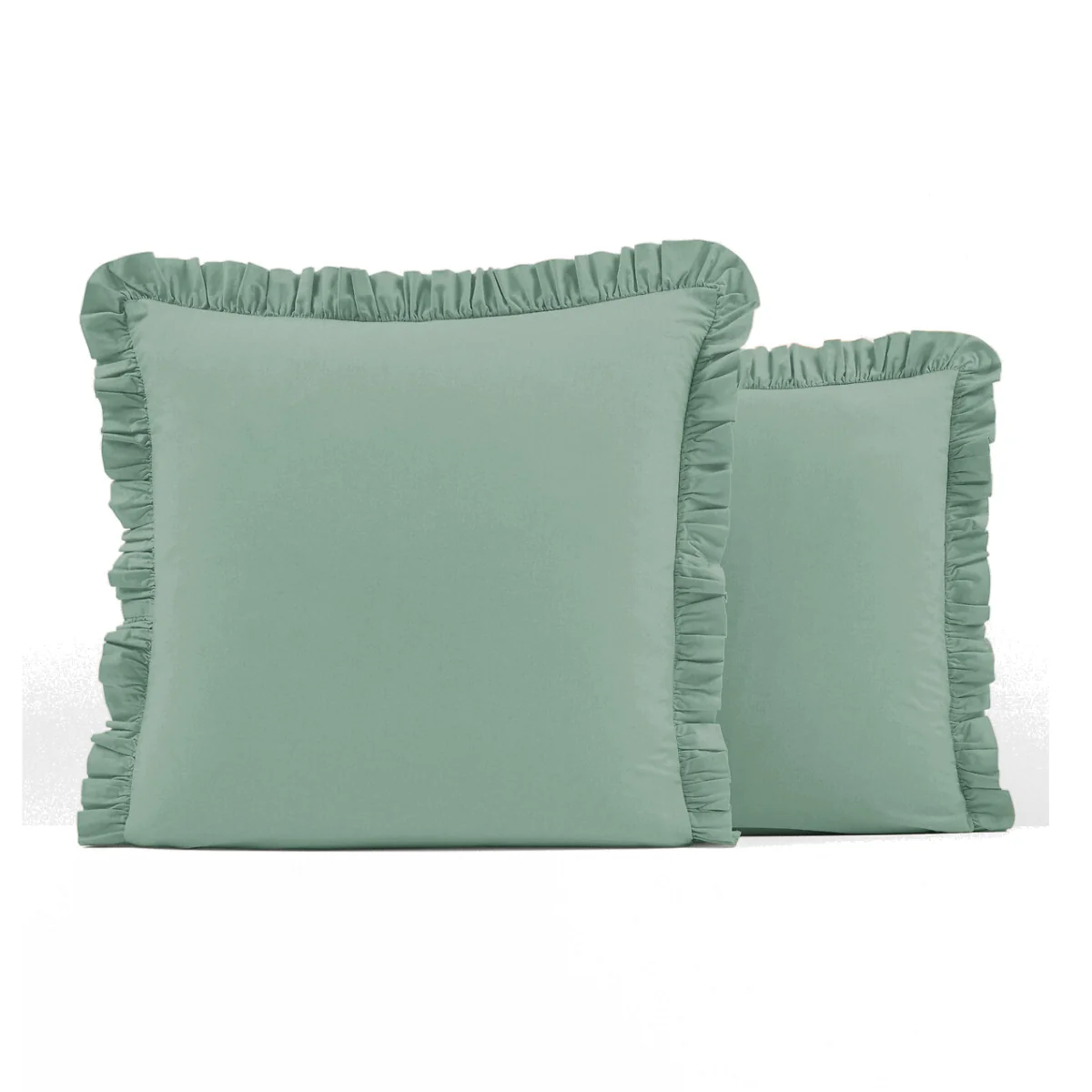 Ruffle 100% Washed Cotton Pillowcase – image 1