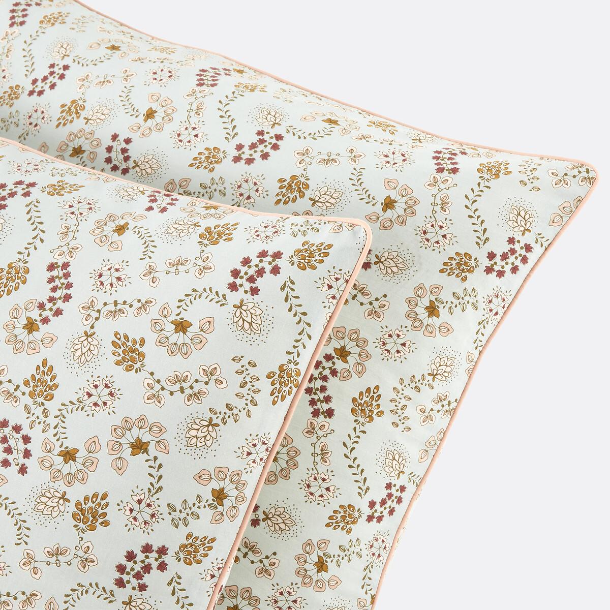 Amanda Floral 100% Washed Cotton Pillowcase – image 2