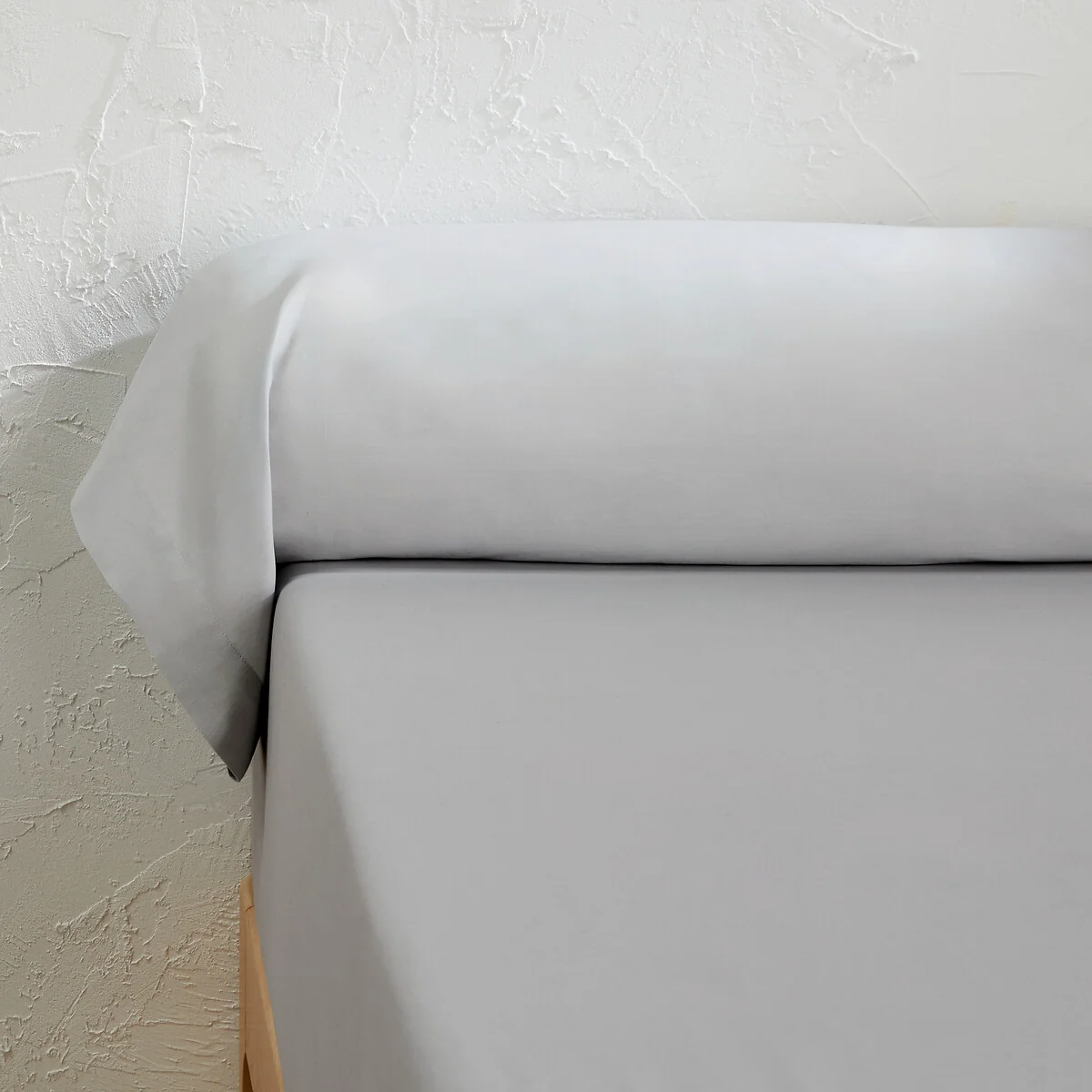 Scenario Plain 100% Cotton Bolster Pillowcase – image 1