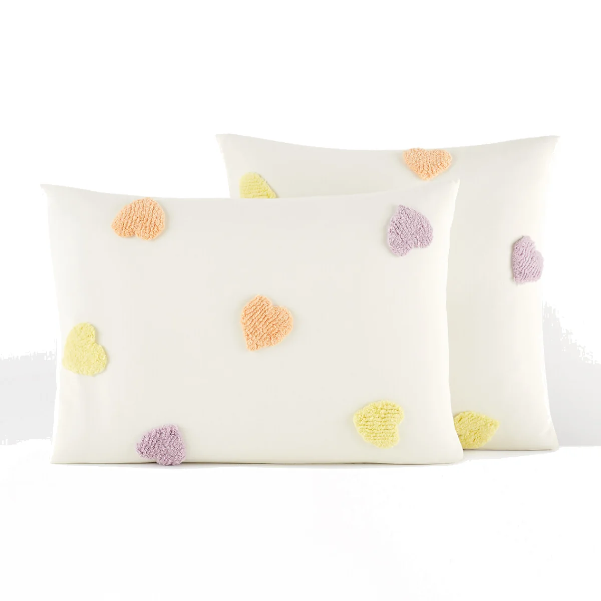 Jodie Tufted Heart 100% Cotton Pillowcase – image 1