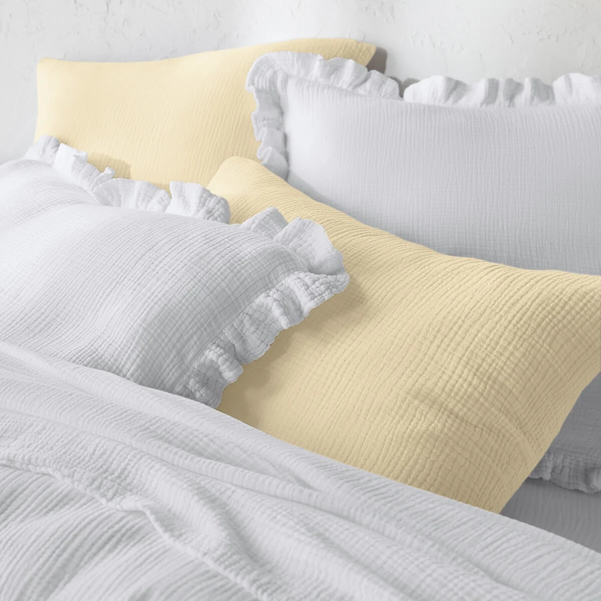 Kumla Plain 100% Cotton Muslin Pillowcase – image 5