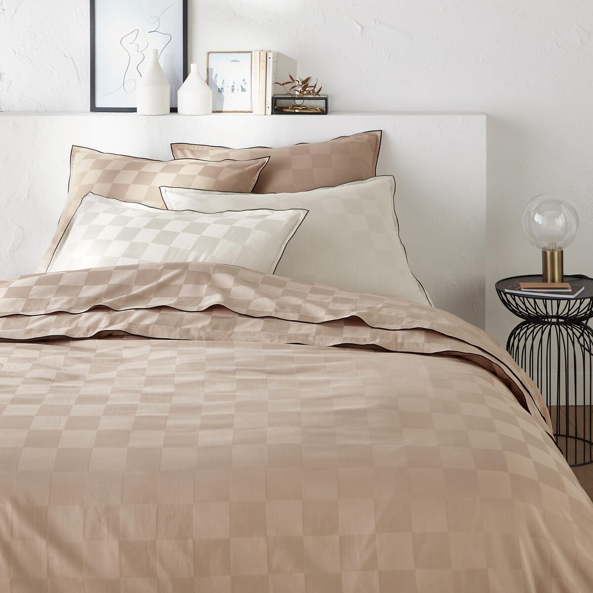 Victor Checkerboard 100% Washed Cotton Satin 300 Thread Count Pillowcase – image 3