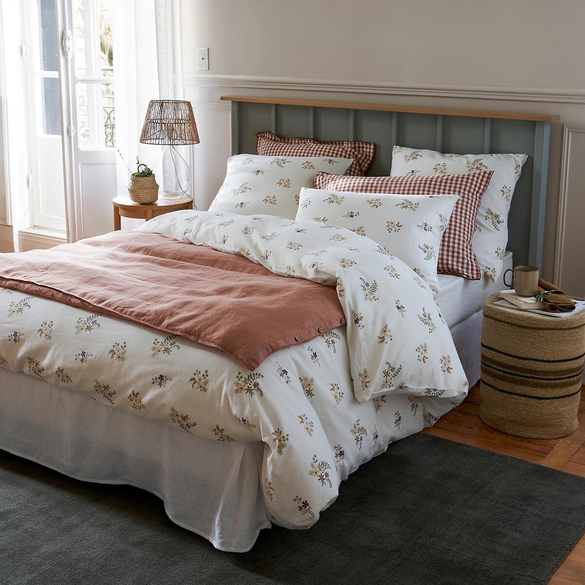 Véra Floral Cotton / Washed Linen Pillowcase – image 3