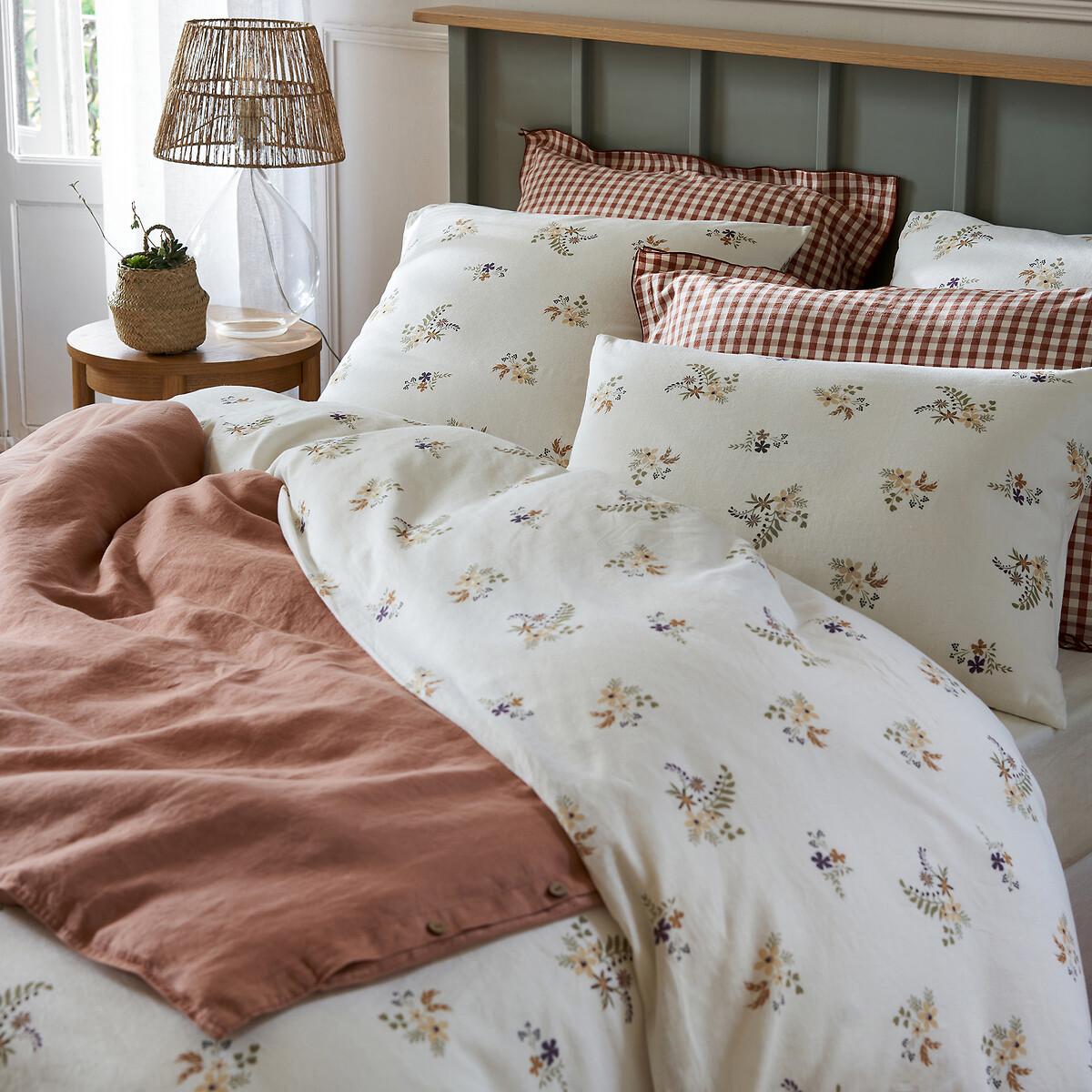 Véra Floral Cotton / Washed Linen Pillowcase – image 4