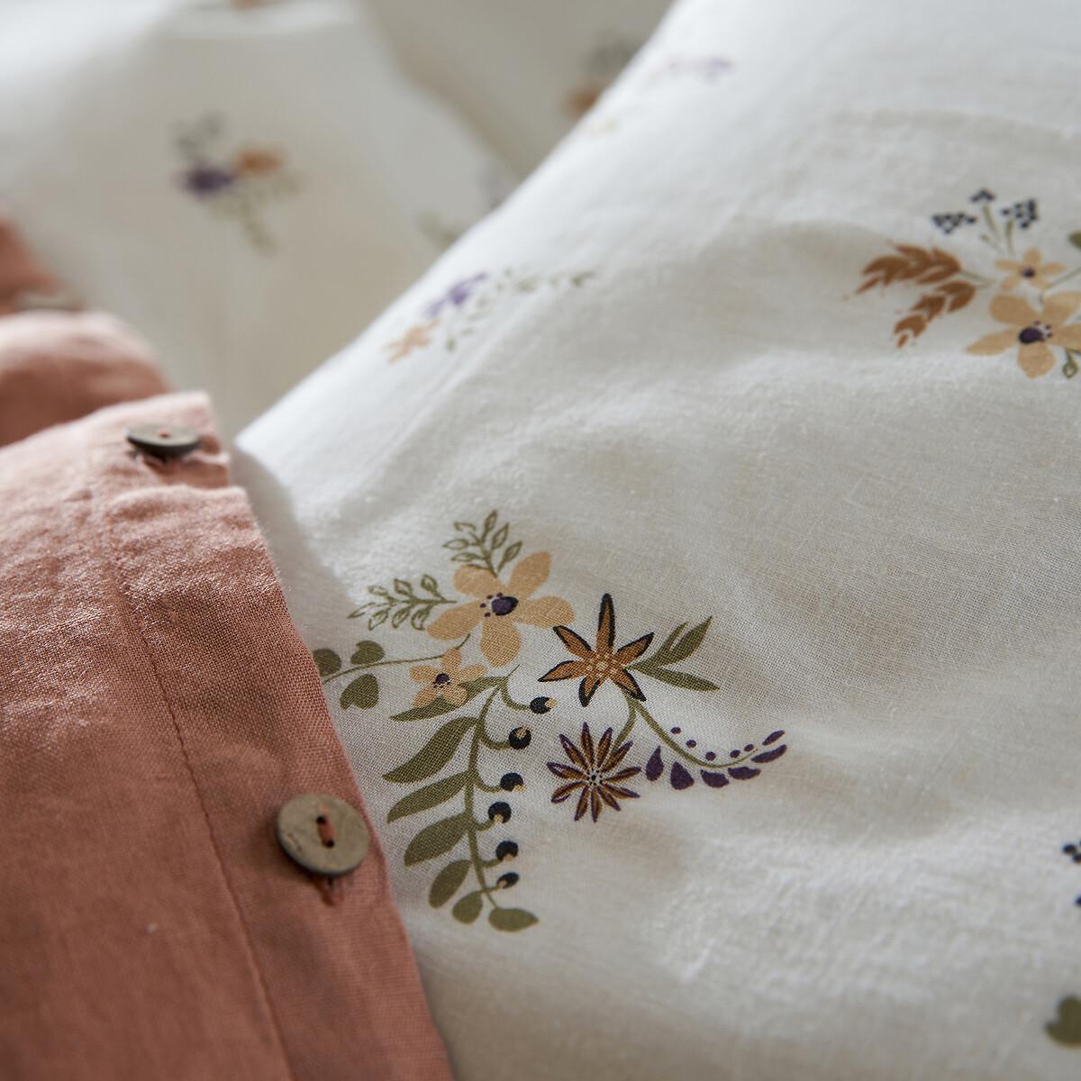 Véra Floral Cotton / Washed Linen Pillowcase – image 6