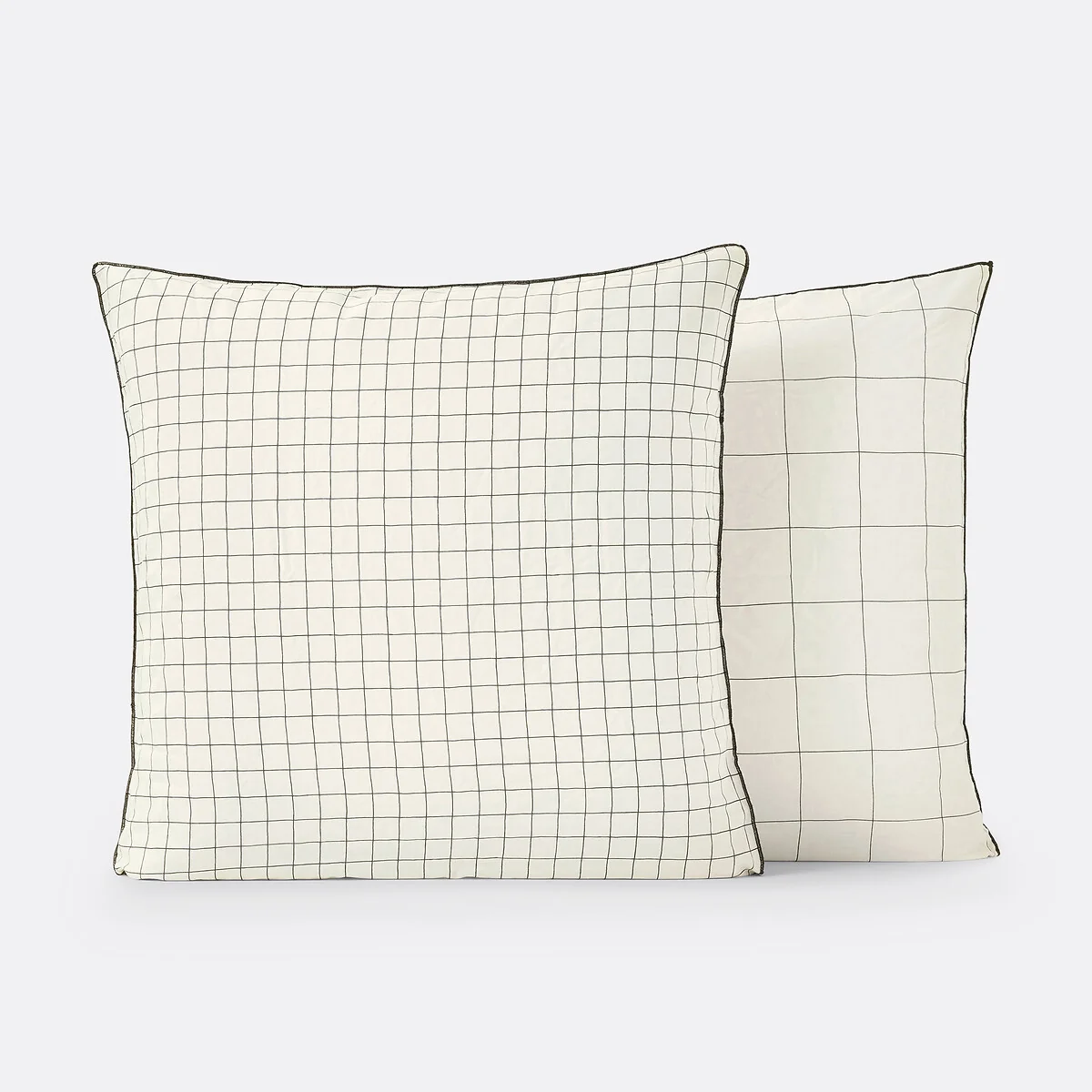 Basile Checked 100% Washed Cotton Pillowcase – image 2