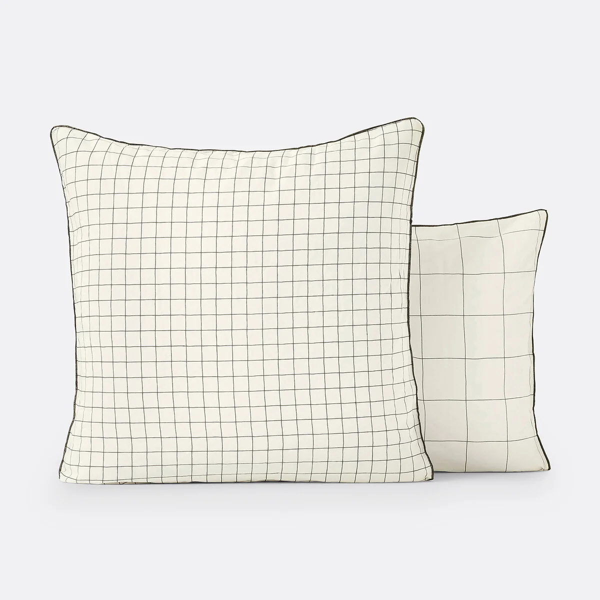 Basile Checked 100% Washed Cotton Pillowcase – image 3