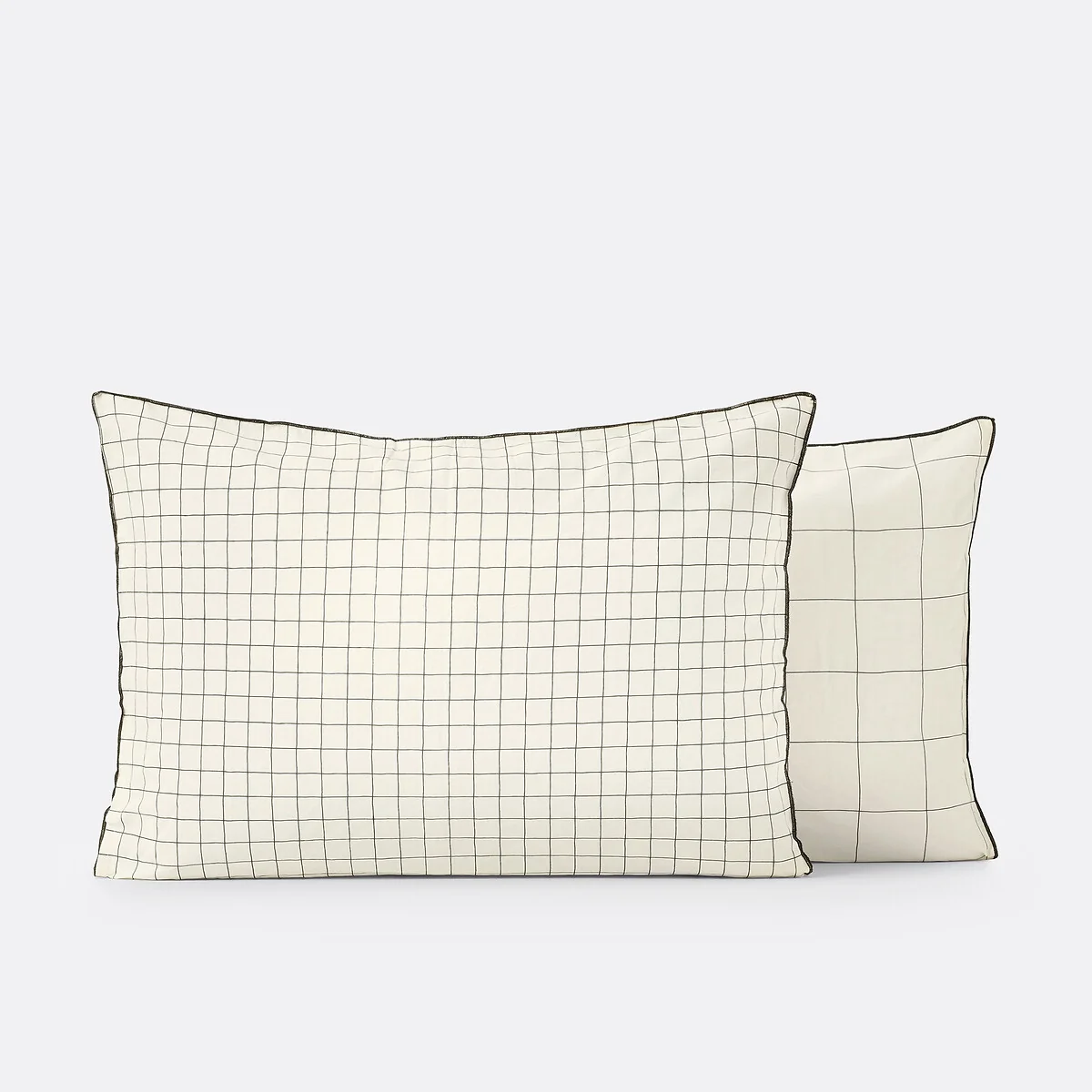 Basile Checked 100% Washed Cotton Pillowcase – image 4