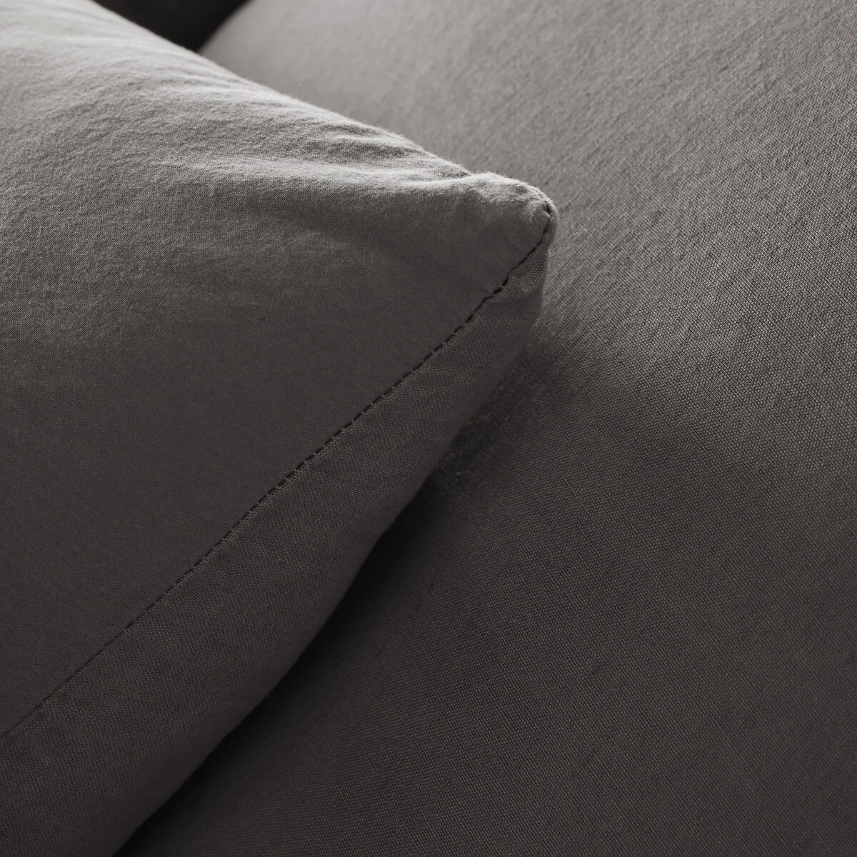 Annaba Two-Sided Washed Linen & Cotton Pillowcase – image 4