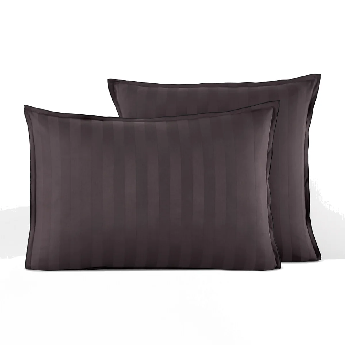 Victor Striped 100% Washed Cotton Satin 300 Thread Count Pillowcase – image 1