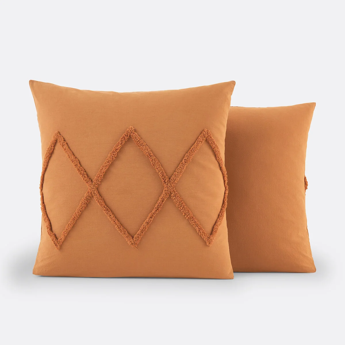 Assa Caramel Tufted Cotton Pillowcase – image 4