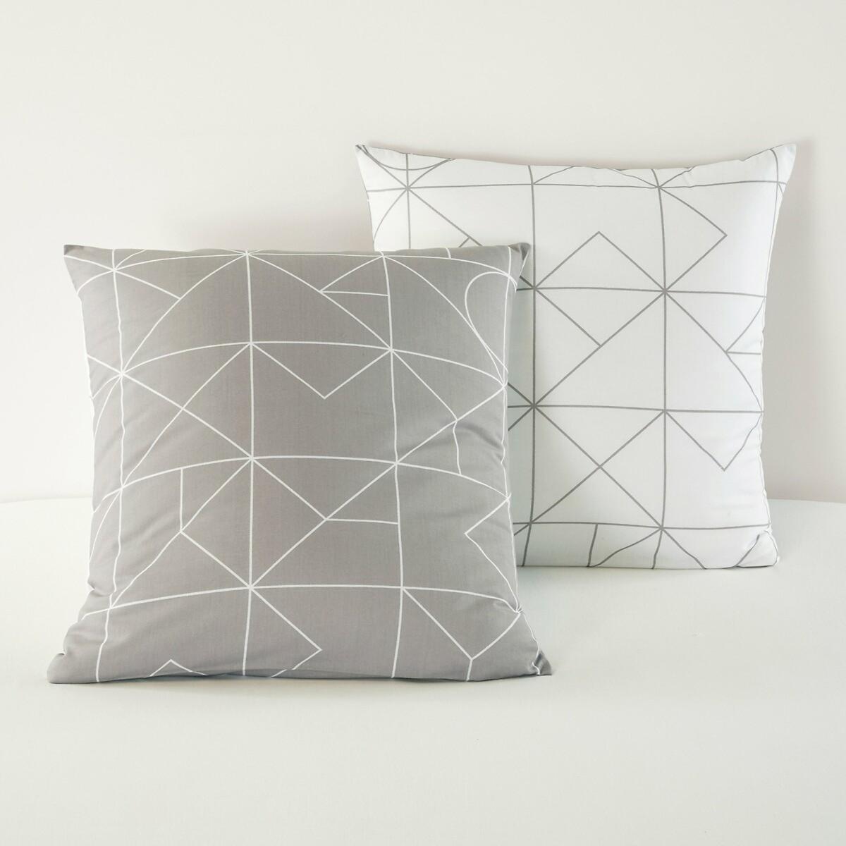 Vidmey Reversible Cotton Pillowcase in Geometric Print – image 3