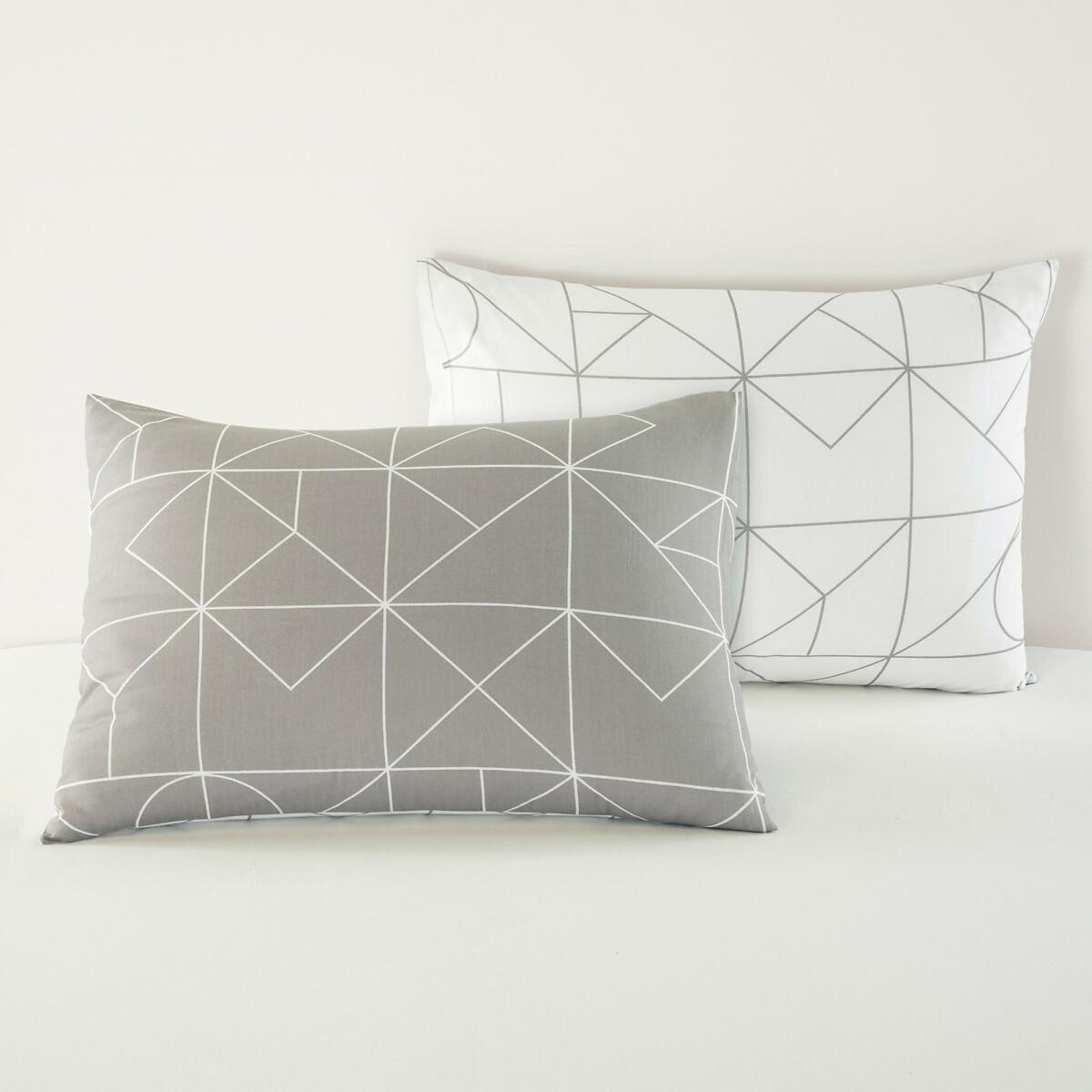 Vidmey Reversible Cotton Pillowcase in Geometric Print – image 4