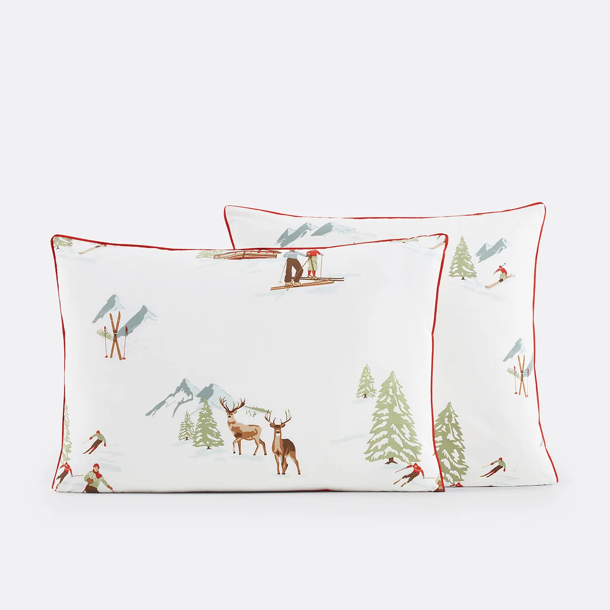 St Moritz Alpine 100% Cotton Percale 200 Thread Count Pillowcase – image 2