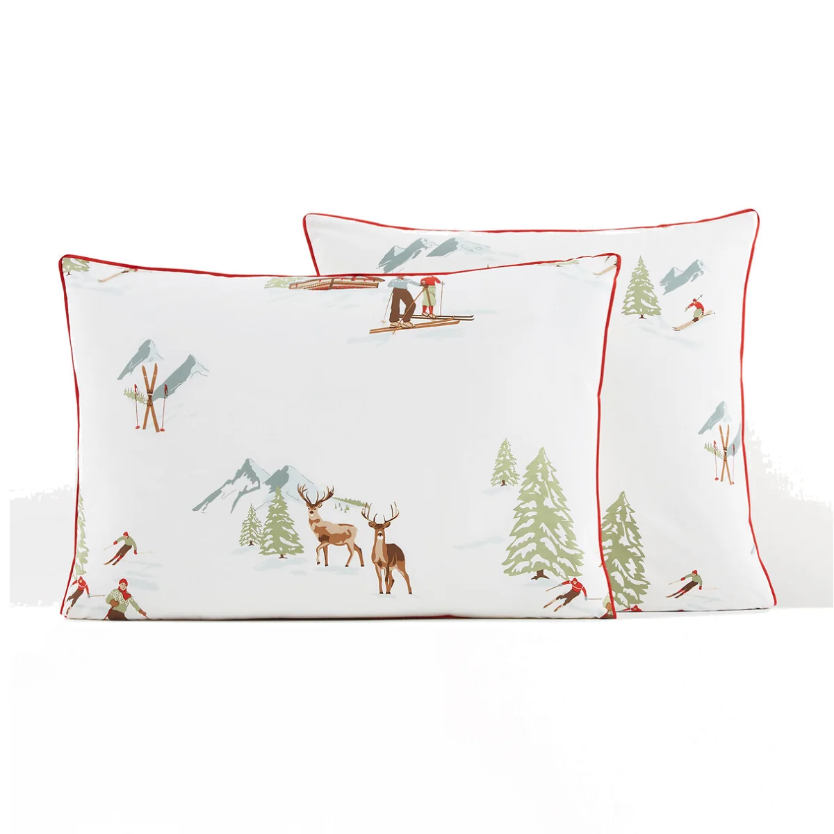 St Moritz Alpine 100% Cotton Percale 200 Thread Count Pillowcase – image 1