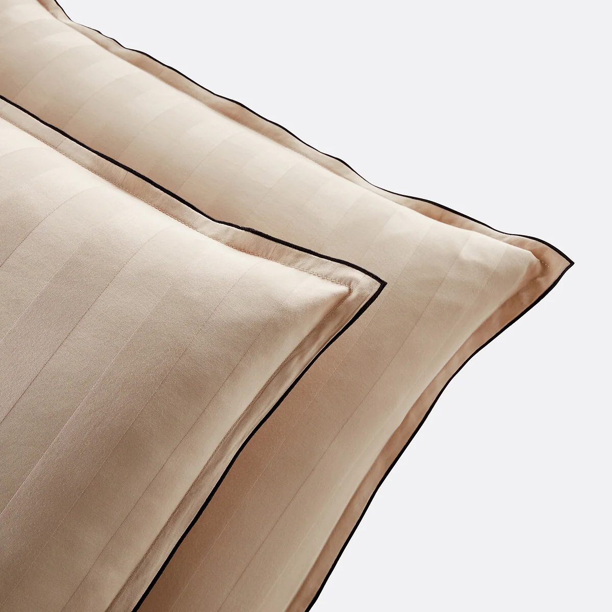 Victor Striped 100% Washed Cotton Satin 300 Thread Count Pillowcase – image 3