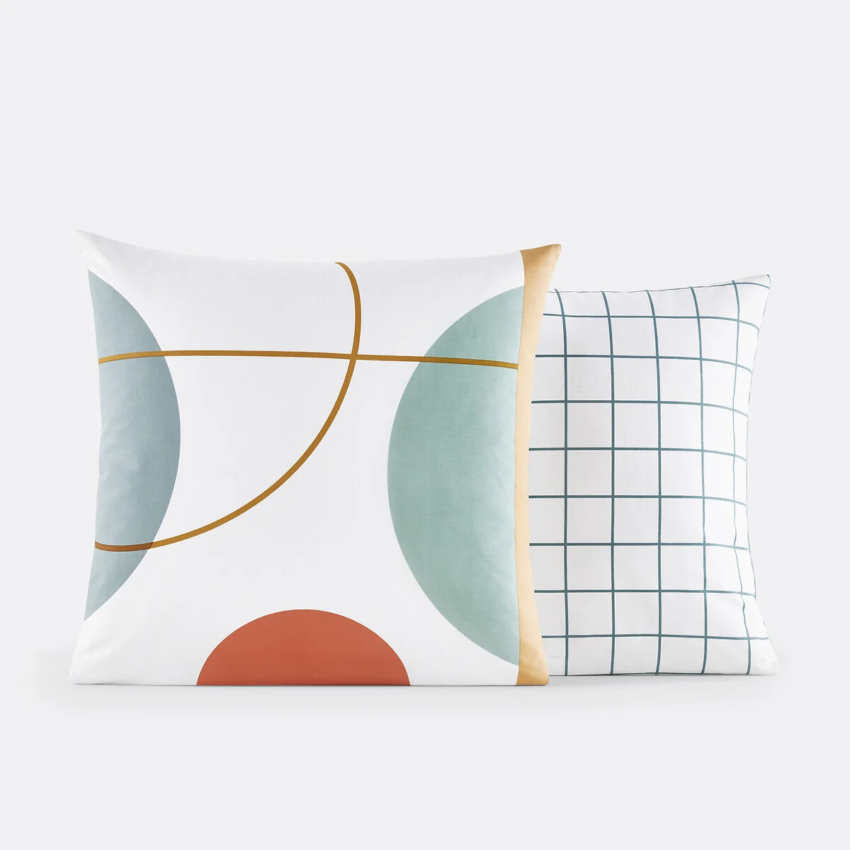 Melbourne Checked Geometric 100% Cotton Pillowcase – image 3