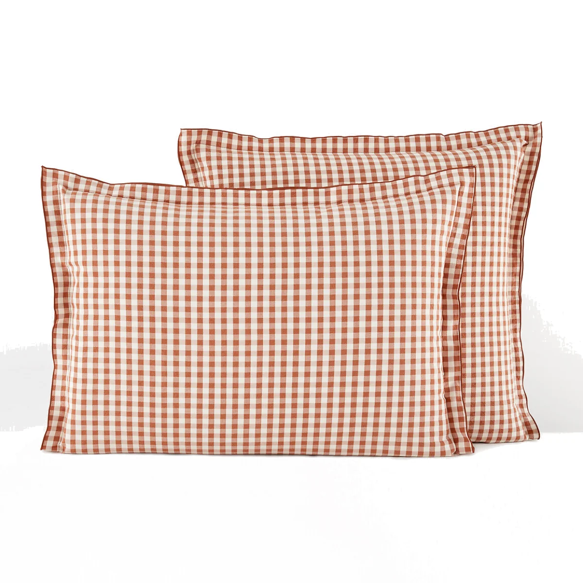 Cottage Checked 100% Cotton Seersucker Pillowcase – image 1