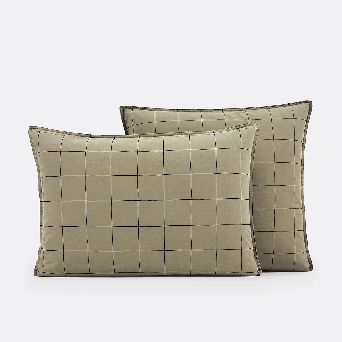 Monille Striped 100% Washed Cotton Pillowcase – image 2