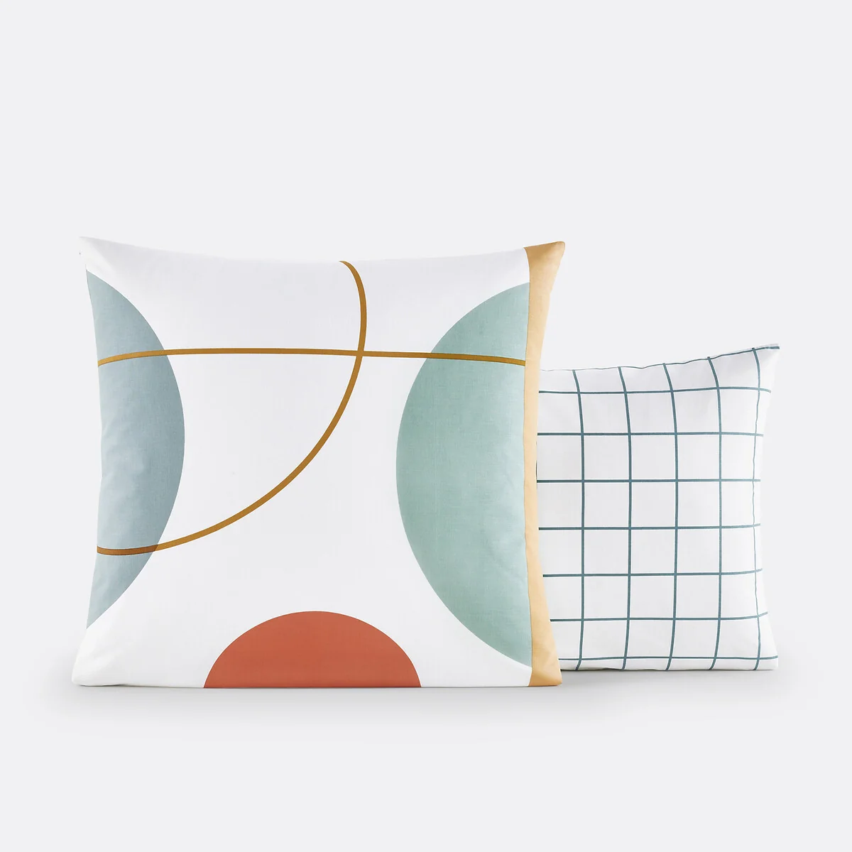 Melbourne Checked Geometric 100% Cotton Pillowcase – image 2