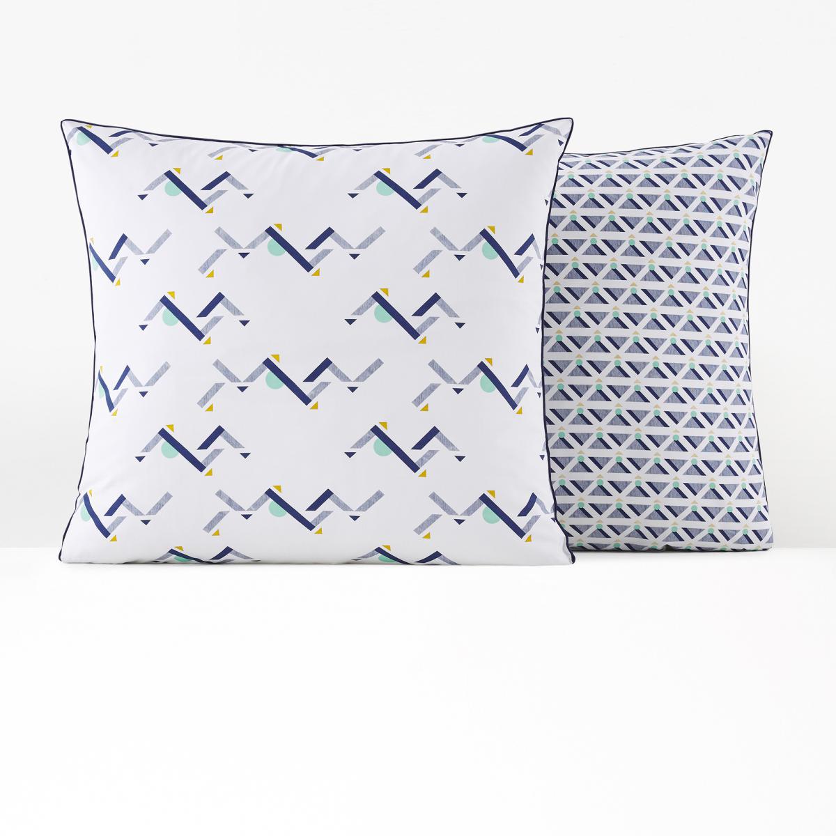 Liam Pillowcase in Geometric Print Cotton Percale – image 2