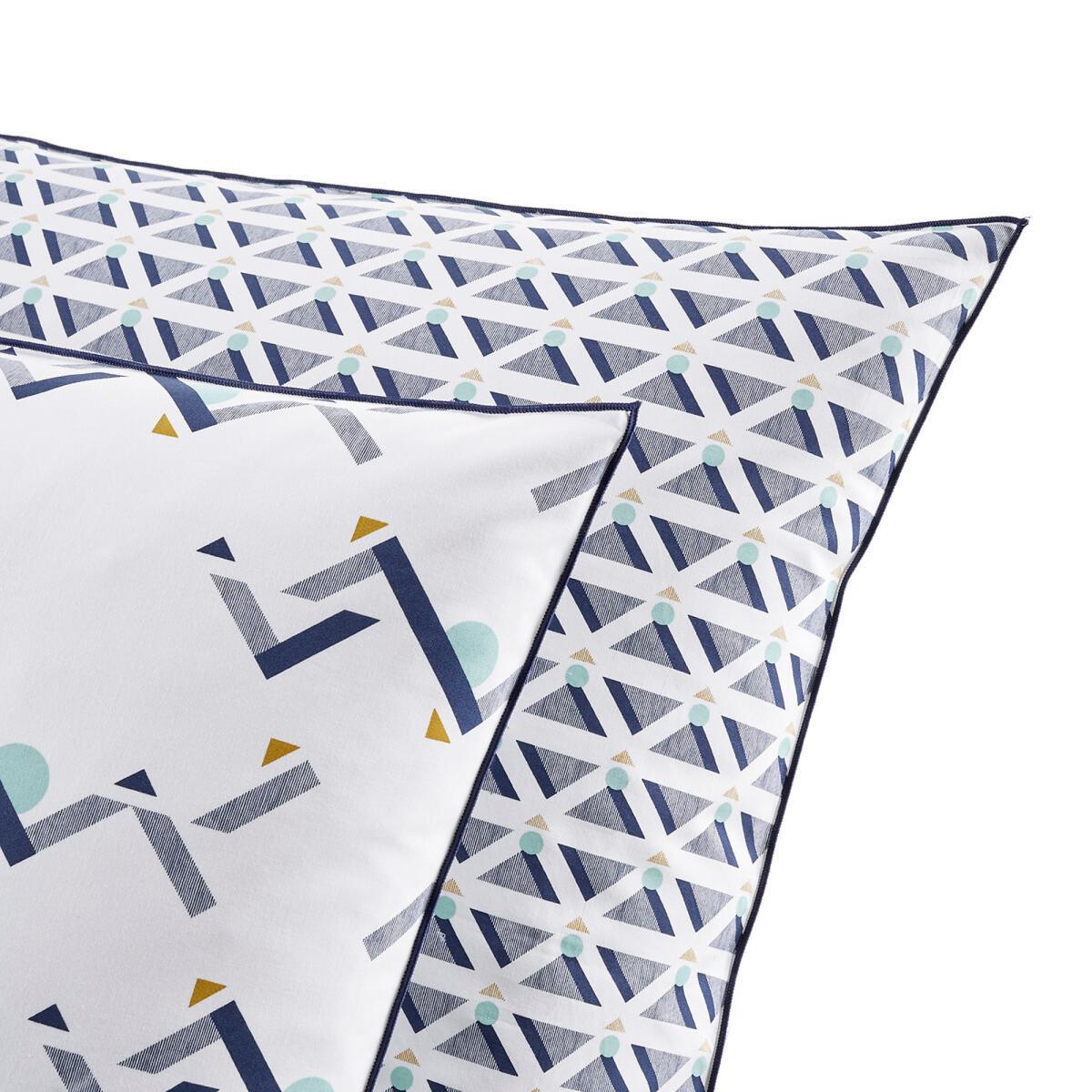 Liam Pillowcase in Geometric Print Cotton Percale – image 4