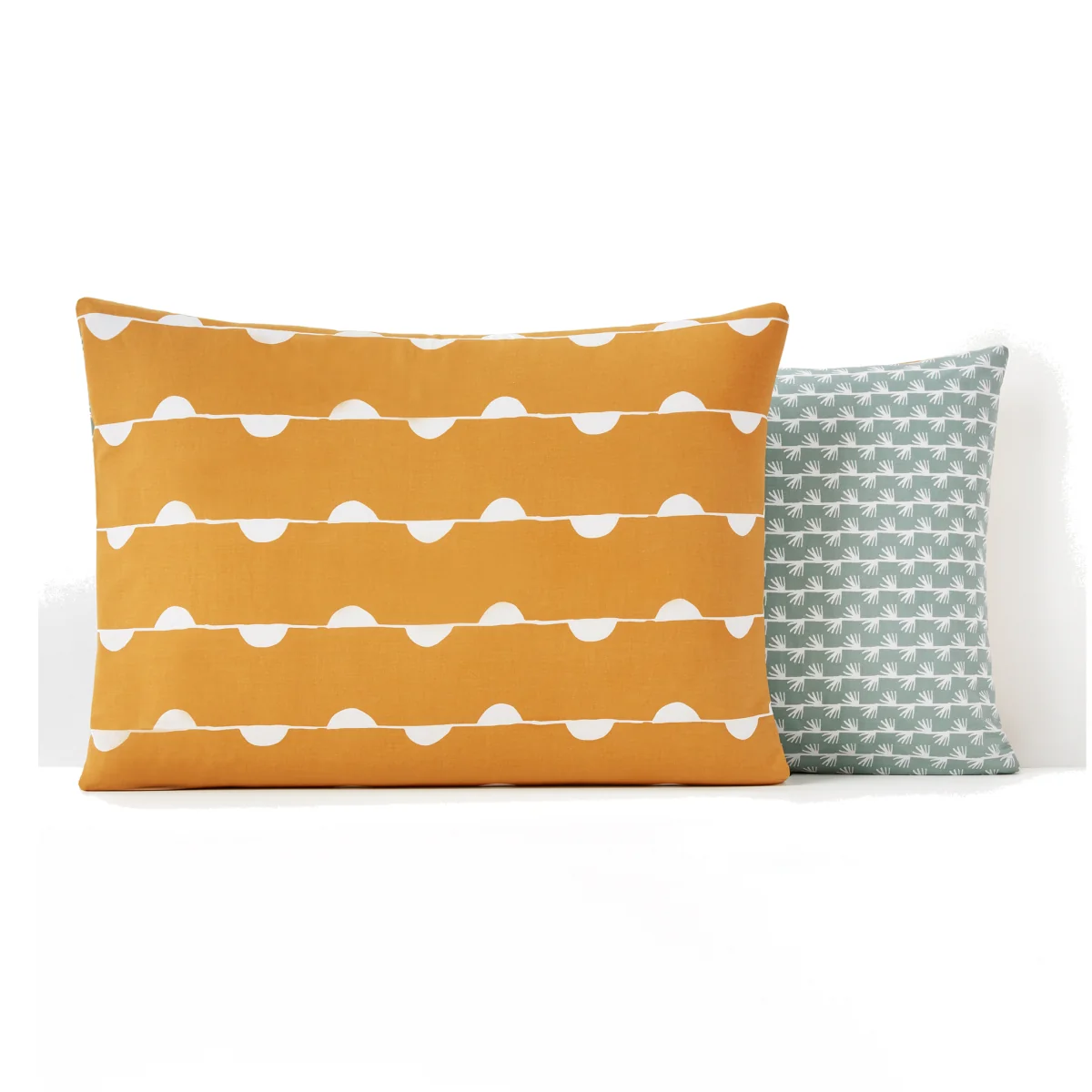 Irun Geometric Cotton Pillowcase – image 1