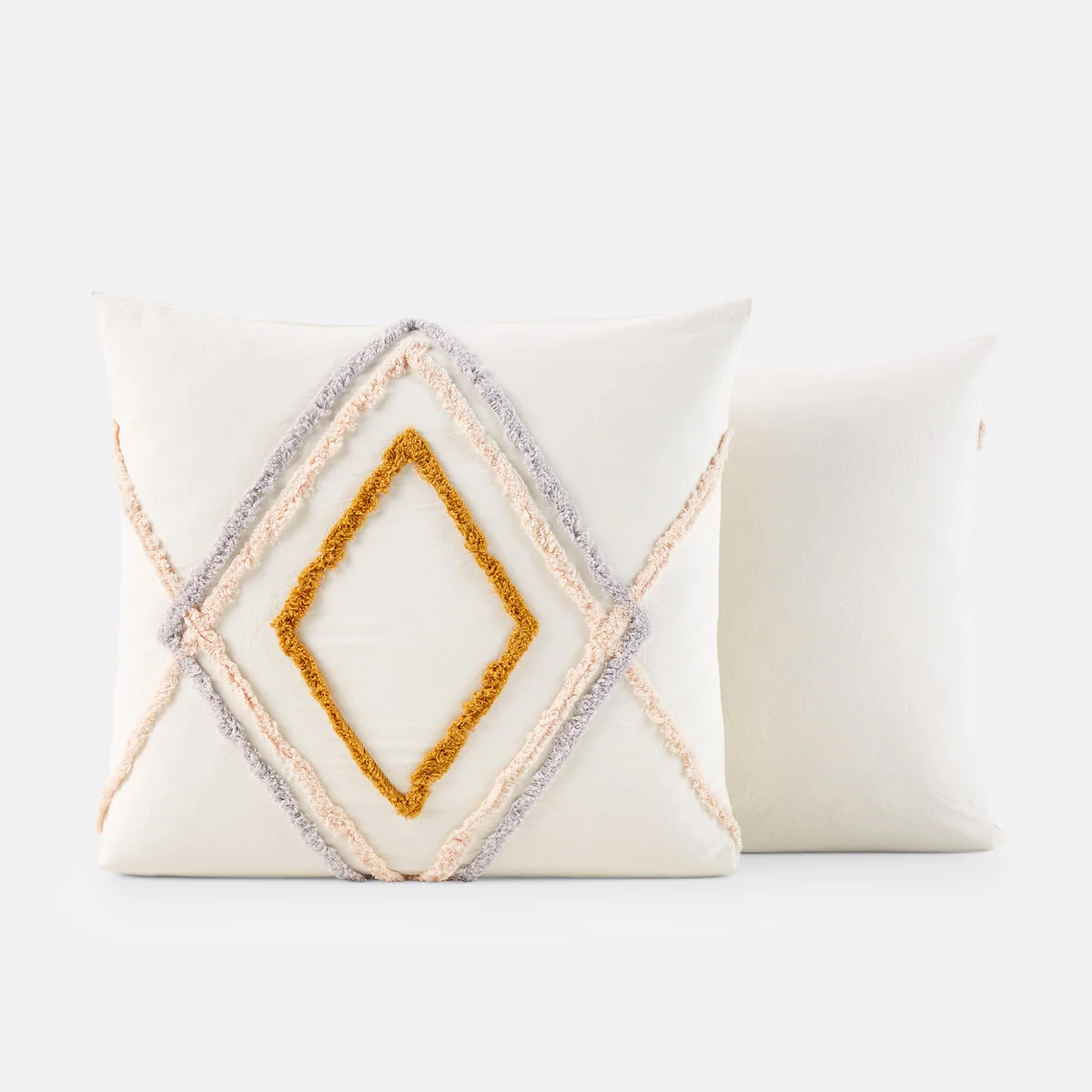 Cotama Geometric Tufted 100% Cotton Pillowcase – image 2