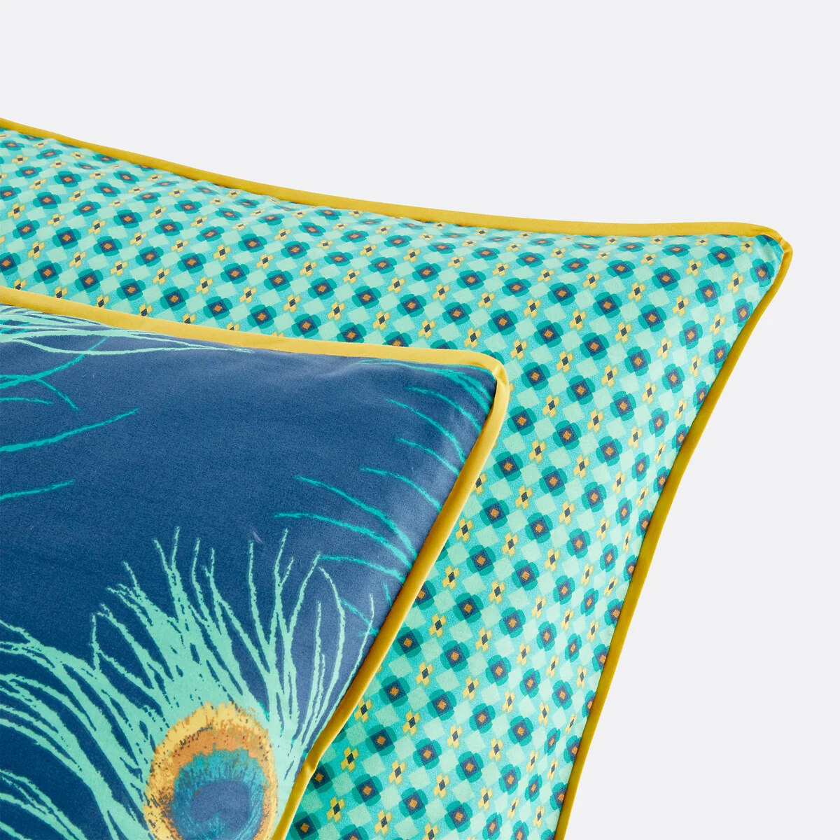 Shakhra Peacock 100% Cotton Percale 180 Thread Count Pillowcase – image 5