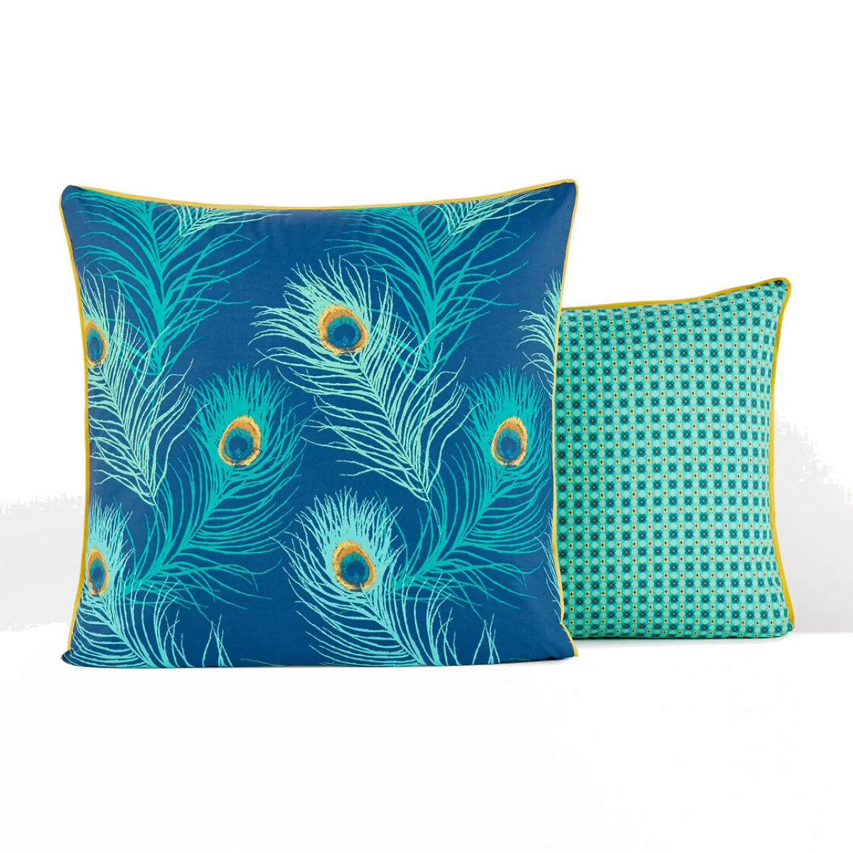 Shakhra Peacock 100% Cotton Percale 180 Thread Count Pillowcase – image 1