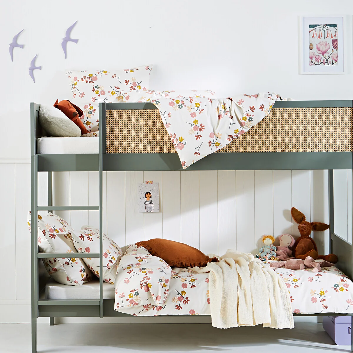 Rosine Floral 100% Cotton Flannel Pillowcase – image 3