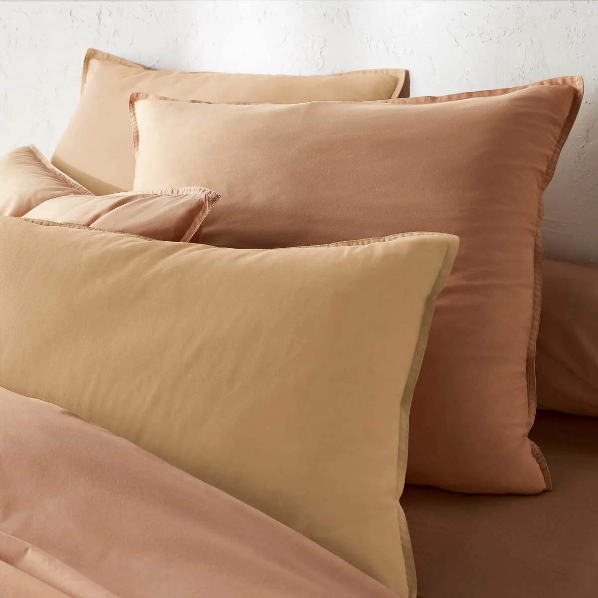 Scenario Plain 100% Washed Cotton Pillowcase – image 1