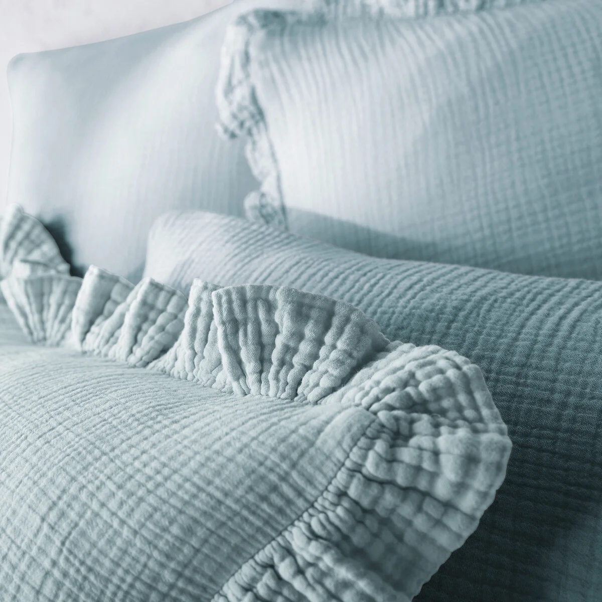Kumla Plain 100% Cotton Muslin Pillowcase – image 6