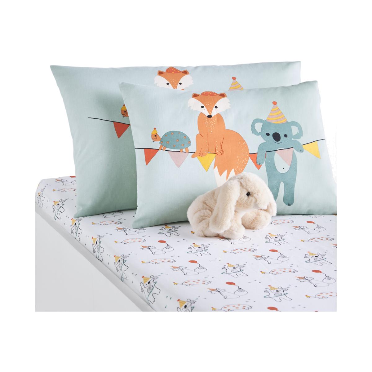 Mini Party Organic Cotton Pillowcase