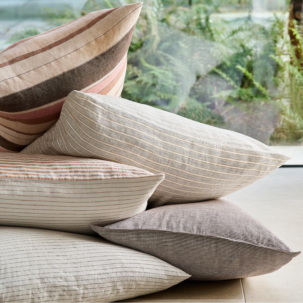 Calla Striped 100% Washed Linen Pillowcase – image 3