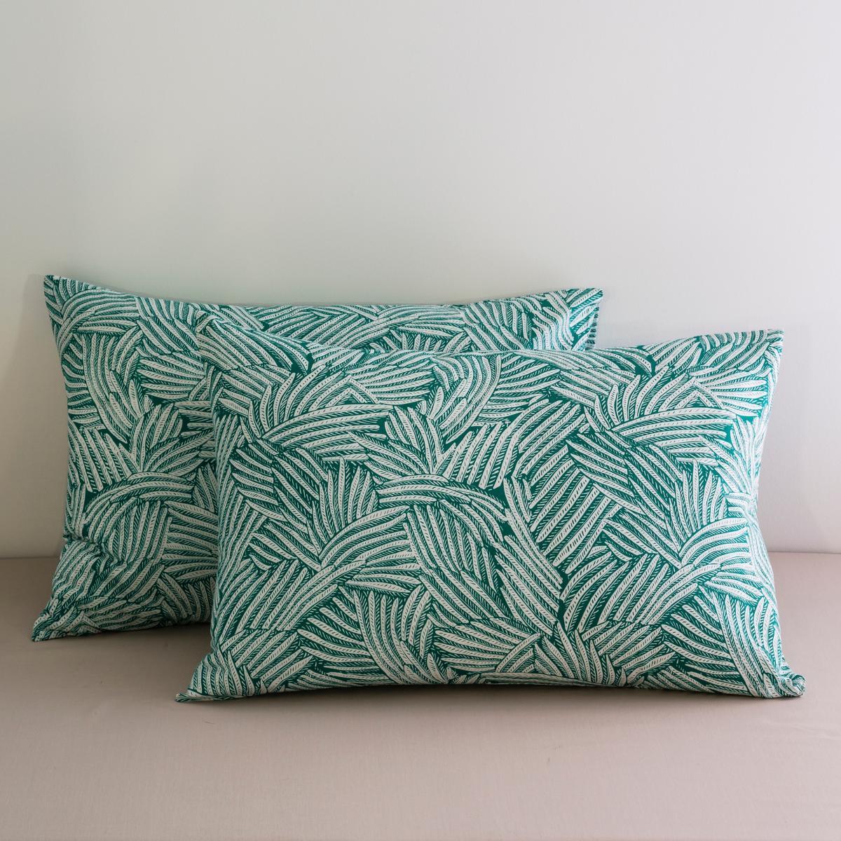 Ycata Leaf Print Cotton Pillowcase – image 2