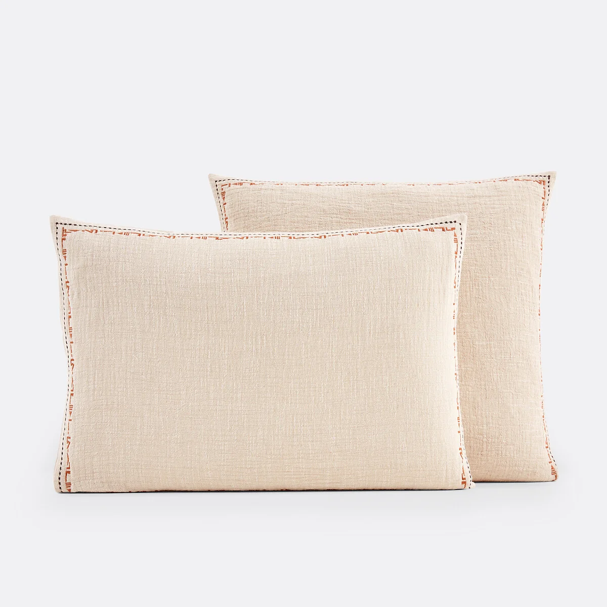 Thesari Linen and Cotton Muslin Two-Sided Pillowcase – image 2