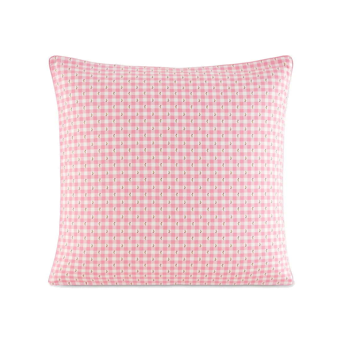 Vichy Fleuris Washed Cotton Pillowcase – image 1