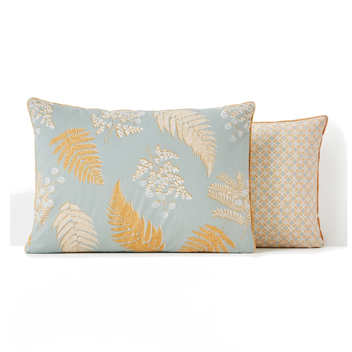 Fougère Floral 100% Cotton Percale 200 Thread Count Pillowcase – image 1
