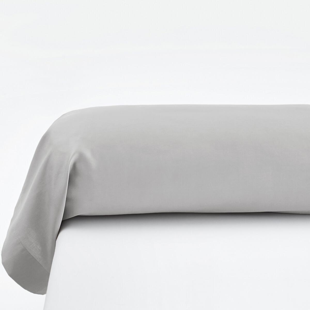 Cotton Satin Plain Bolster Pillowcase – image 1