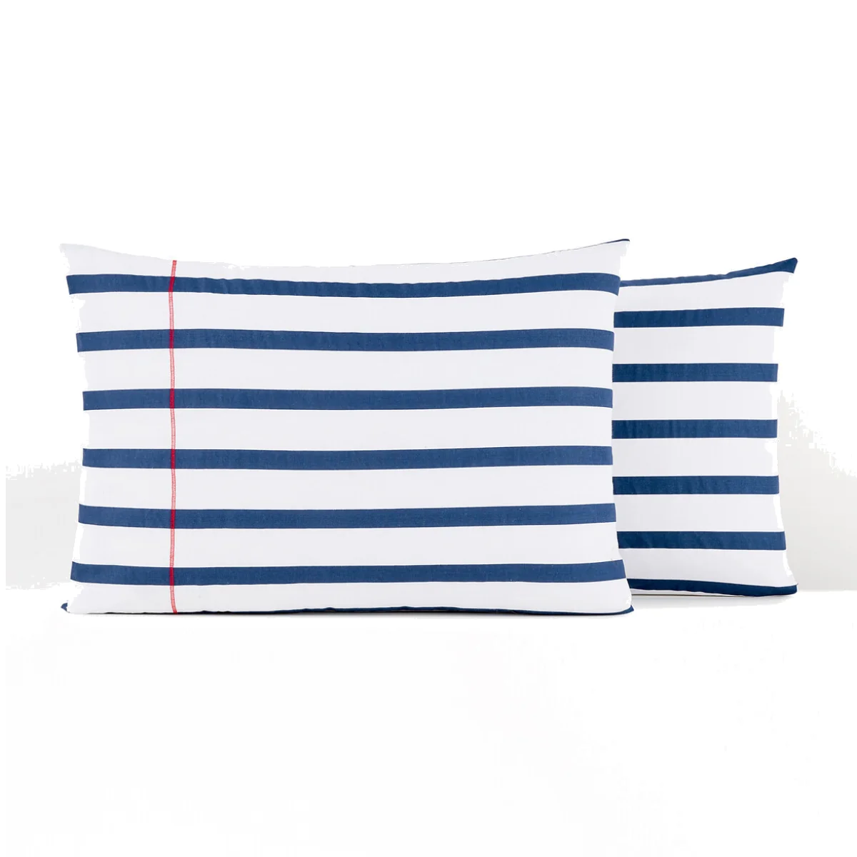 Malo Striped 100% Cotton Pillowcase – image 1