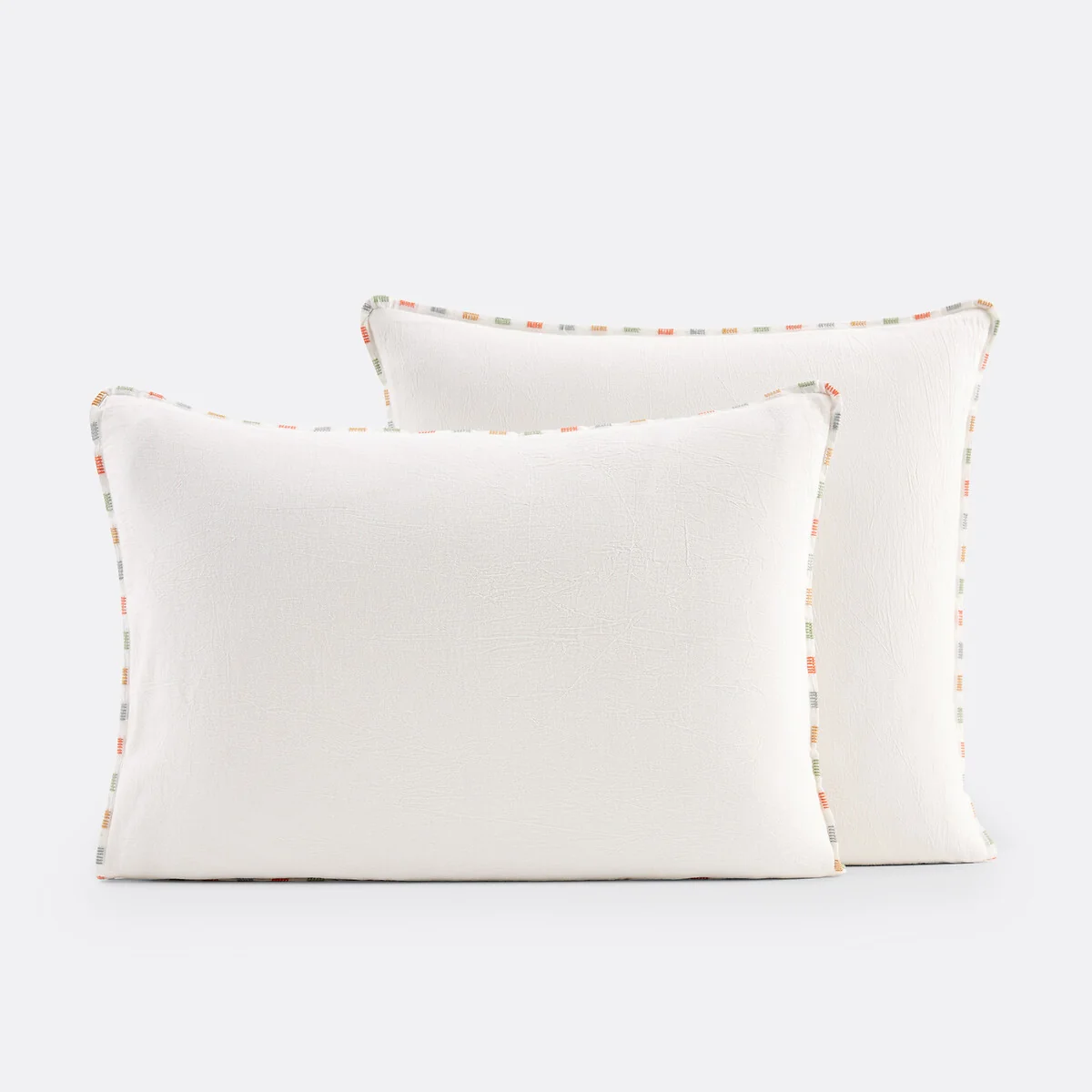 Neruda Embroidered 100% Washed Cotton Pillowcase – image 2