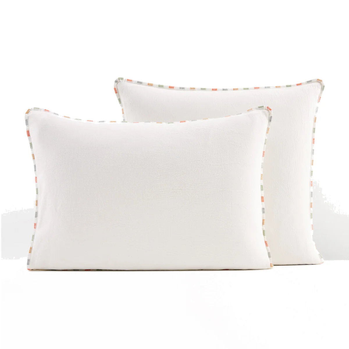 Neruda Embroidered 100% Washed Cotton Pillowcase – image 1
