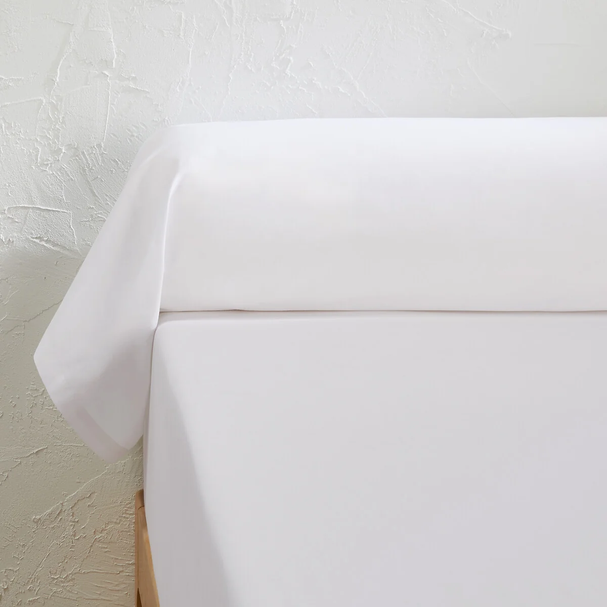 Scenario Plain Organic Cotton Percale Bolster Pillowcase – image 1