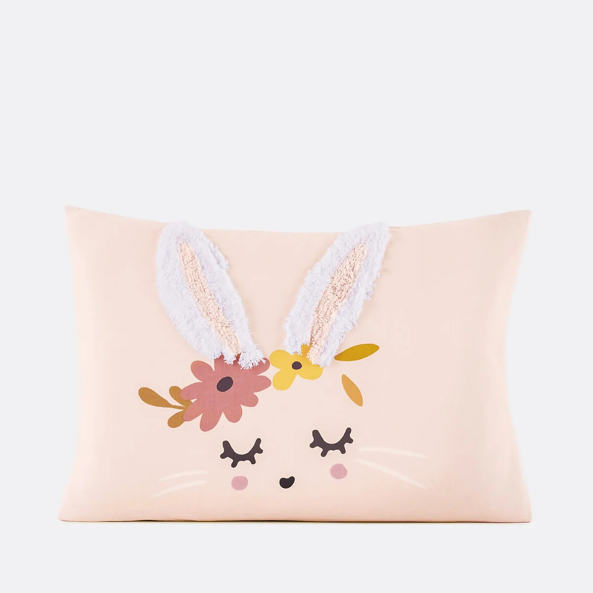 Flower Bunny Organic Cotton Pillowcase – image 4