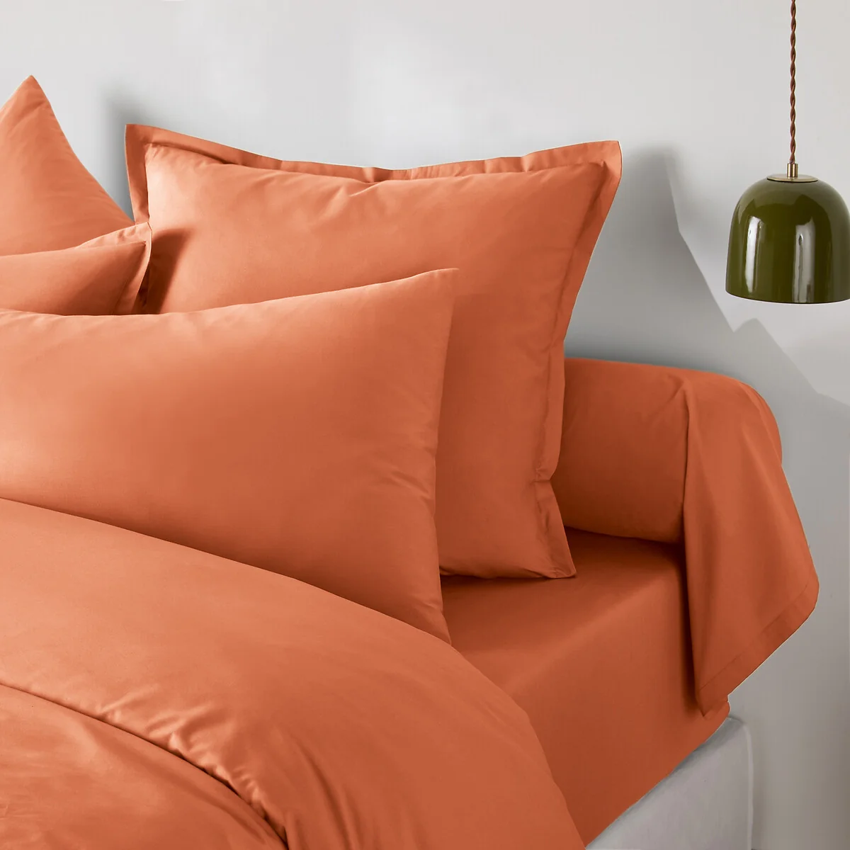 Best Quality Plain 100% Cotton Percale 200 Thread Count Bolster Pillowcase – image 3