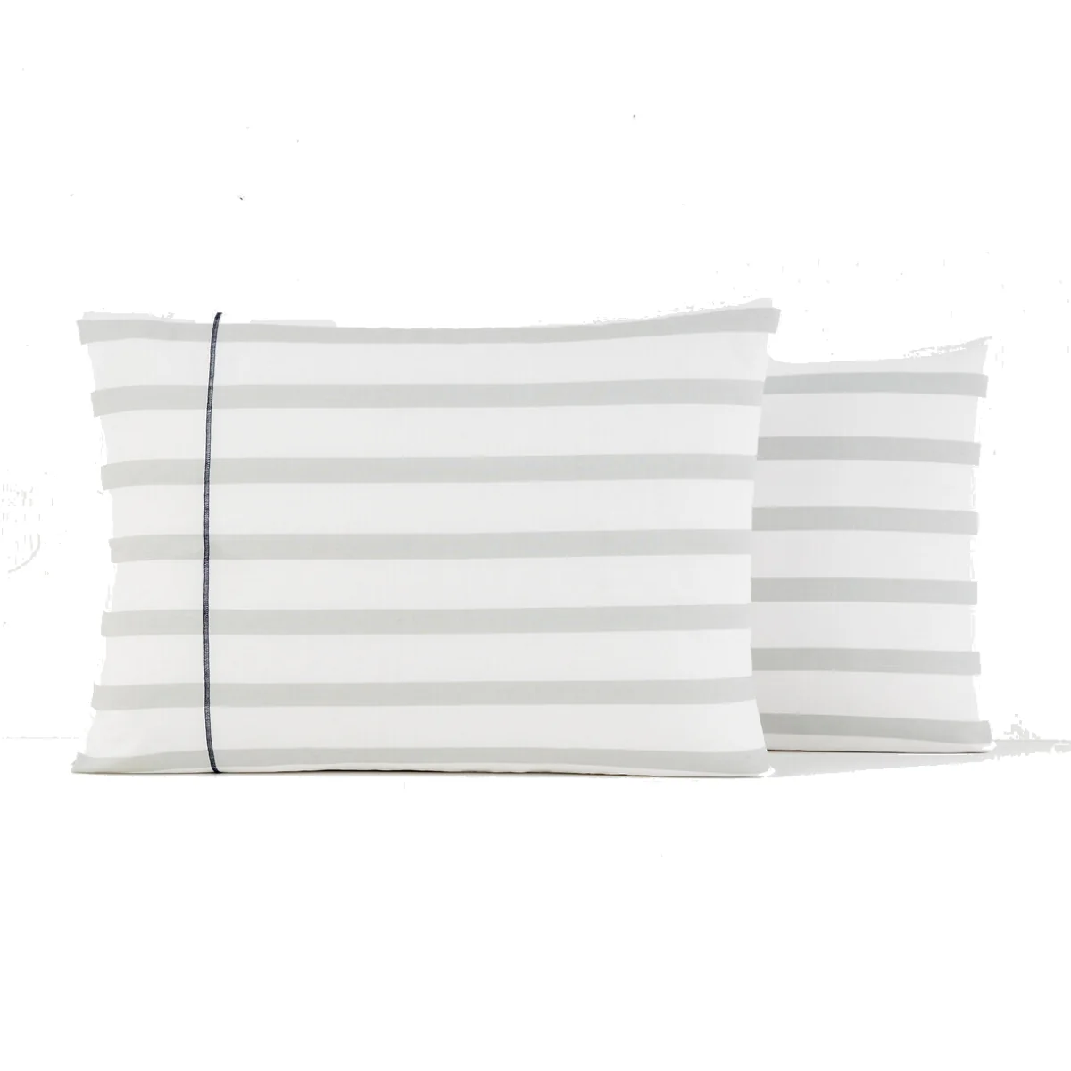 Malo Striped 100% Cotton Pillowcase – image 1
