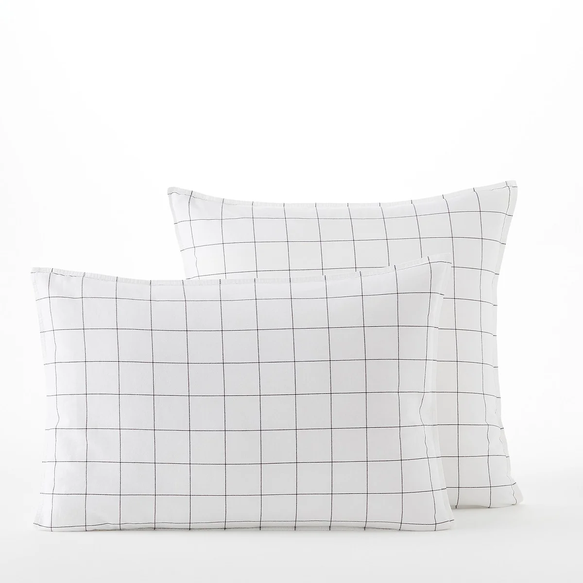 Ponlok Checked 100% Organic Cotton 350 Thread Count Pillowcase – image 1